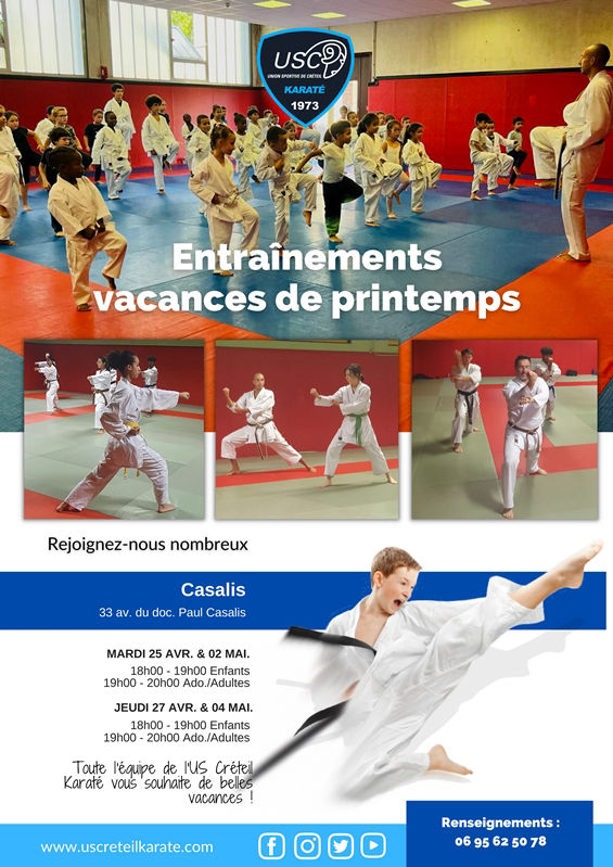 Entraînements pendant les vacances de printemps